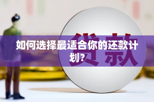 靖远如何选择最适合你的还款计划？