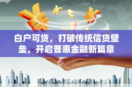 靖远白户可贷，打破传统信贷壁垒，开启普惠金融新篇章