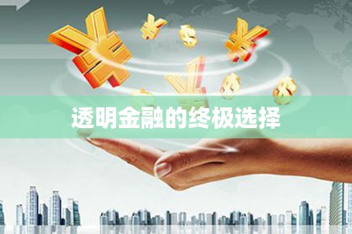 靖远透明金融的终极选择